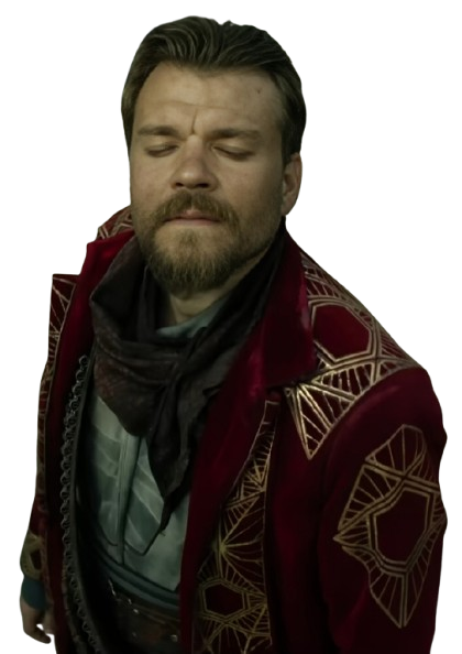 Pilou Asbaek Golden Embroidered Maroon Coat